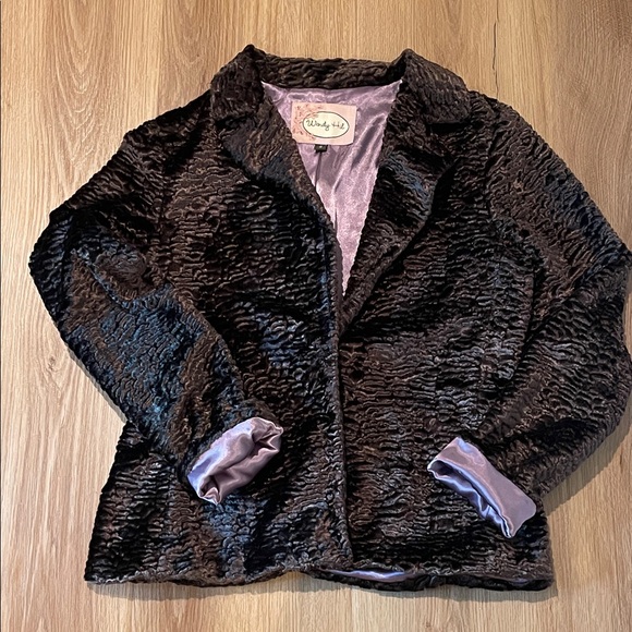 Wendy Hil Jackets & Blazers - Vintage Wendy Hil Rich Brown Textured Blazer